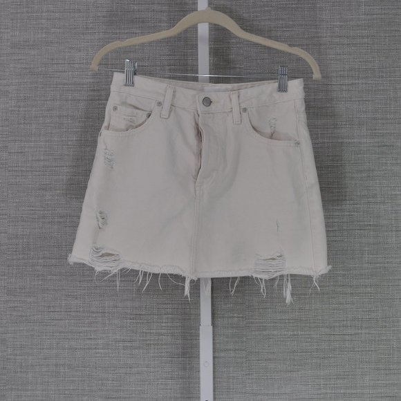 ๐HP๐ Boyish Corey Off-White Denim Mini Skirt - 25 - Picture 2 of 3